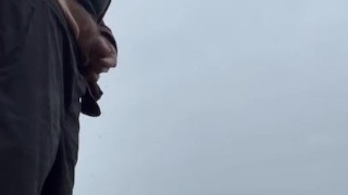 Pissing by the river