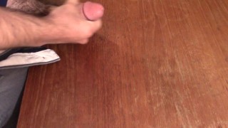 Jerking Off While Watching Porn - Cum on Desk