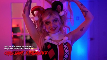 imsadspice / extrasadspice & Chris Saint TikTok Harley Quinn cosplay sextape