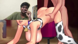 SummertimeSaga STEP-MOM AND AUNT SHARING ONE DICK - porn reaction