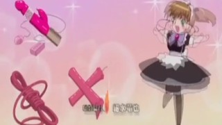 Maid masturbates hard as her boss watches