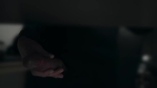 Playing with my dick at the office and getting caught