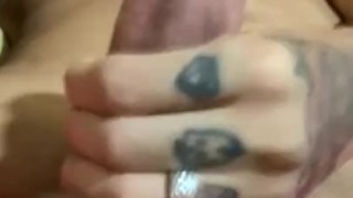 Twink jerking off big cock 