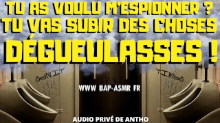 Un macho Hétéro va te faire du sale dans les toilettes publiques.[ Audio Porno Français ]
