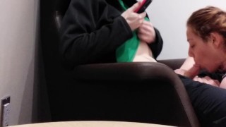 Lucky Shopper gets a Mouthful of Heather Kane and Cums Everywhere