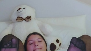 MAGIC WAND latina in NYLON PANTYHOSE