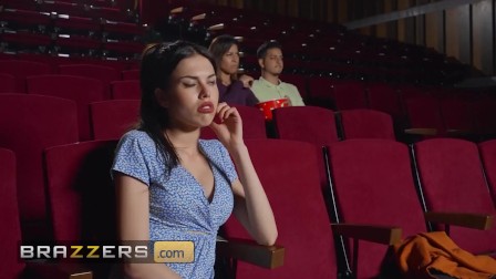 Brazzers - Tina Fire Flirts With Every One Who Comes At The Movie Theatre But Only Jordi Fucks Her