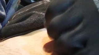 my horny mushroom cock masturbation in gloves