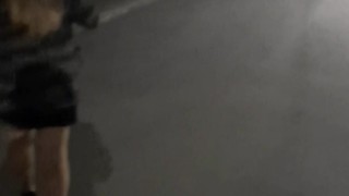 Hotwife showing off after a social dinner