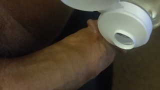 Bouncing hairy cock!!! Edged for days with a nice load