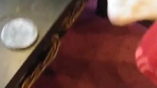 Bear jerks off in red sox - CLOSE UP