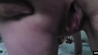 johnholmesjunior creampies deep inside Ananas Films star Michaela McKenzie's tight pussy