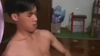 Asian boy solo masturbation