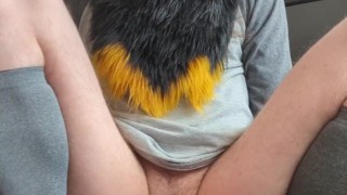 Hot furry Ligar enjoy home alone