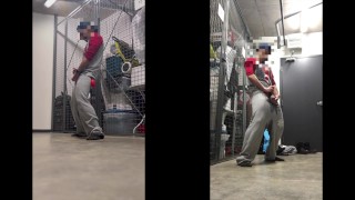 Humping my clothes full of piss and cumming with my weighted ball stretcher