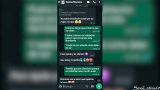 Chat de WhatsApp con mi mucama termina en sexo anal con CREAMPIE