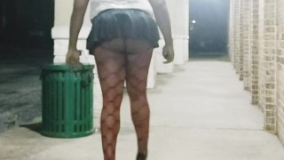 In public