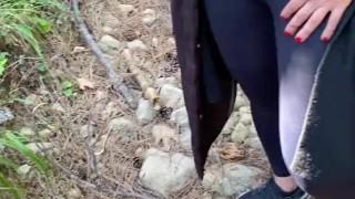 Orgasm in the forest 🌲🌳💖