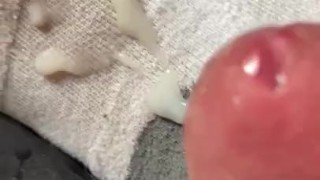 Morning Wood Cumshot On Sock