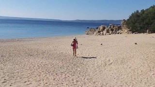 Yoga on Nudist Beach # YOGA without Panties