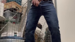 Nextdoor guy love to piss on himself in public