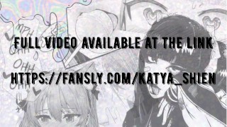 Tied up babe in stockings is pounding her wet pussy