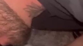 Shooting cum on his face