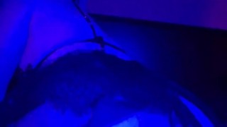 Riding my glowing goblin dildo