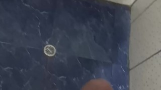 A quick one in the bathroom before my partner arrives