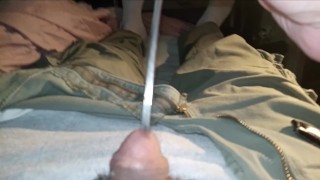 Letting gravity slide it in me.