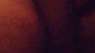 Using my thick dildo in the living room while Dads asleep