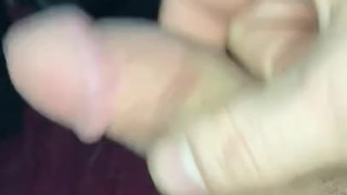 Playing with soft dick