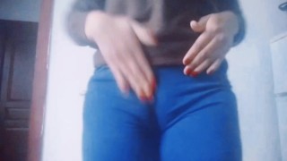 سخنت بزااف كفت بزب فوق سروال تا جيبتو و باقي طبوني هايج