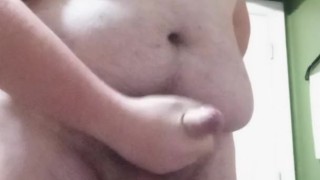 Standing cumshot from Chubby Bottom