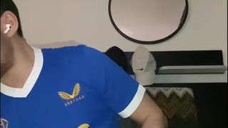 Str8 Lad Takes Dildo in Ass and Fucks Fleshlight