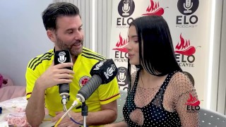 EloPodcast showing him ass in a horny interview with Ambar Prada