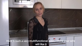I wanted to rent an apartment with my wife, but I saw the sexy ass of a realtor and couldn't resist