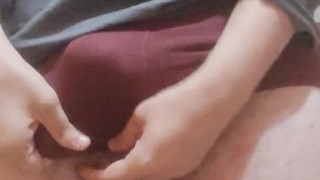 Self ballbusting gay