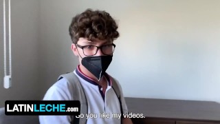 Cute Inexperienced Boy John Davei Slobbers On Latino Hunk Igor Lucios' Thick Cock - Latin Leche