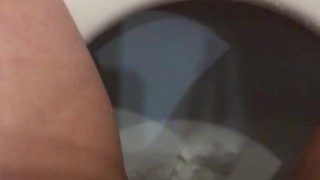 Wiping my wet pussy after peeing and lightly masturbate