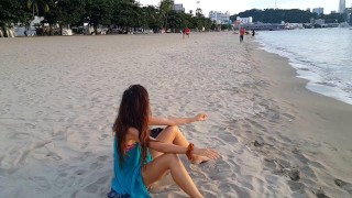 pussy Flashing on Public