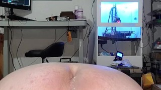 Locktober Day 10 ball spanking challenge