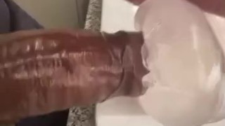 Bigdick, black, pussy pocket, stroke, wet, deep