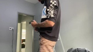 Horny big cock painter