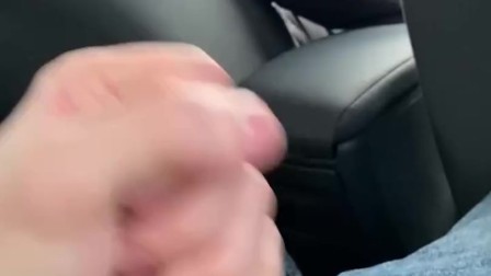 teen guy jerked off and cummed in the back seat of a taxi