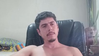 Handsome guy masturbates and eyaculates for you
