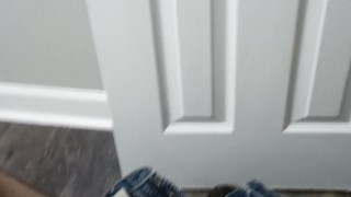 Cumming in the bathroom