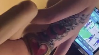 Baby girl bringing girl back from the bar