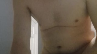 masturbating running ejaculating