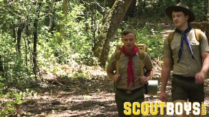 Hung Scoutmaster Barebacks Young Scout